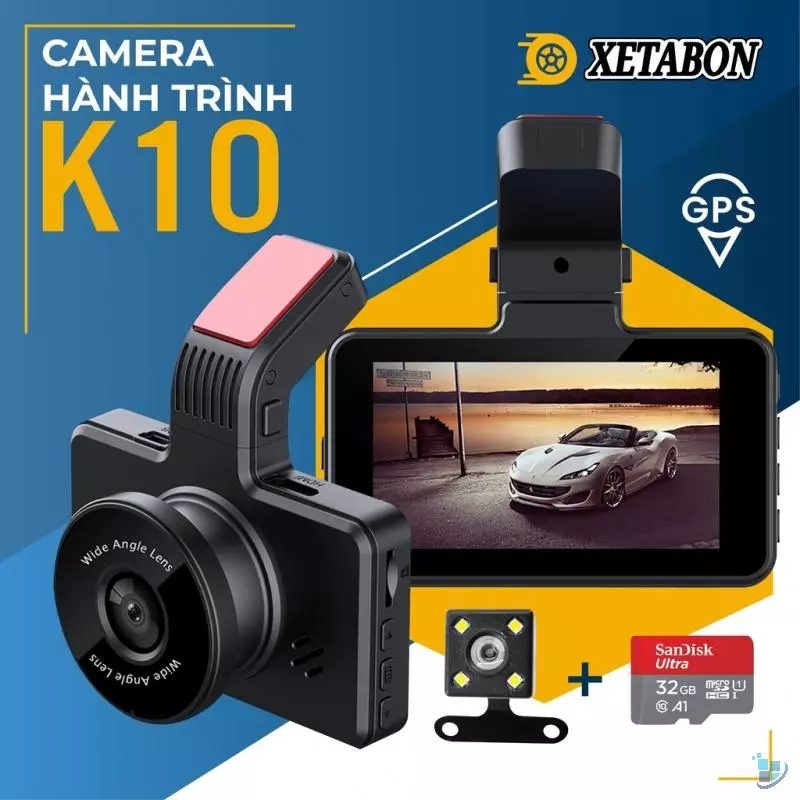 Camera hành trình K10 chính hãng XETABON